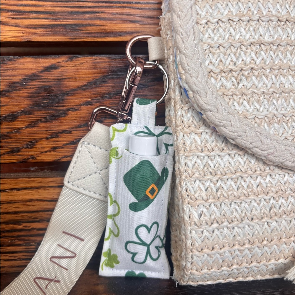 St. Patrick’s Day Keychain Chapstick Holder